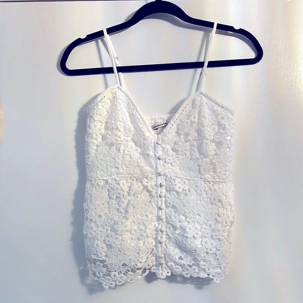 White Lace Tank